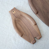 Wood Bear Serving Tray Plate, Keys Coins Dish