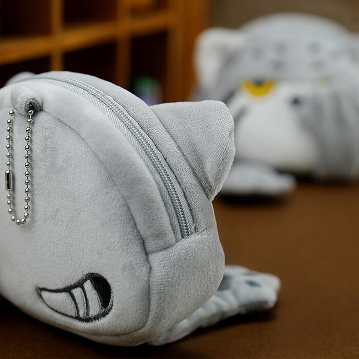 Cute Pallas's cat Zippered Coin Purse, Animal Money Bag