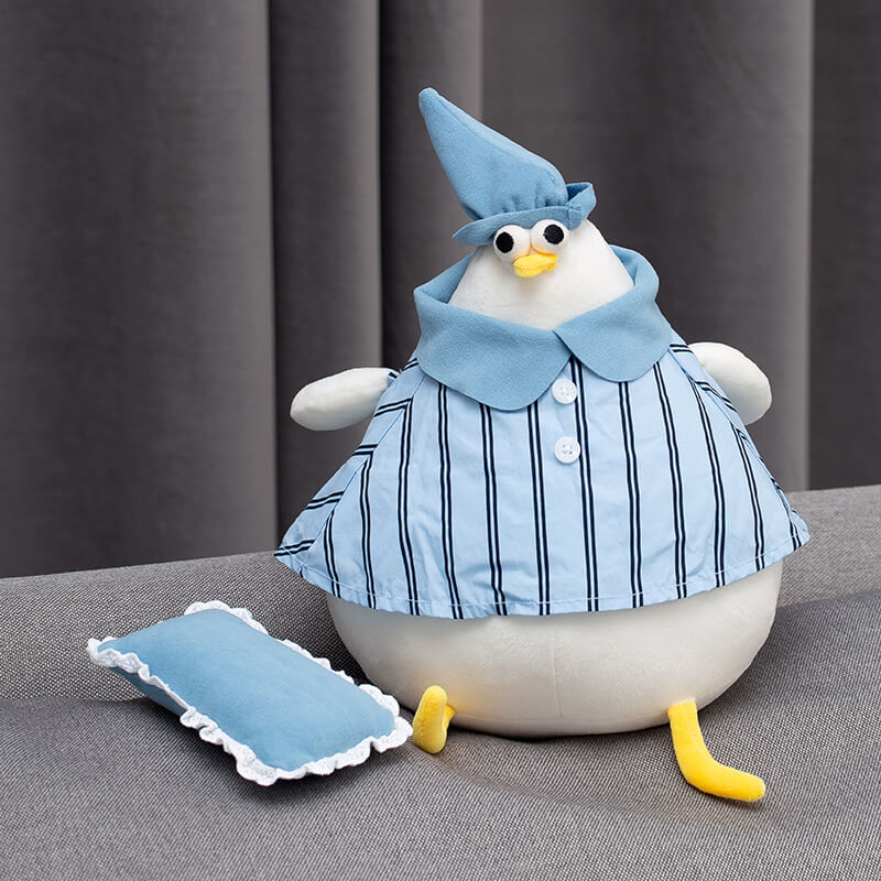 Chubby Seagull Stuffed Animal Plush Hugging Pillow