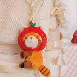 Red Panda Stuffed Plush Bag Charm, Clip on Red Panda