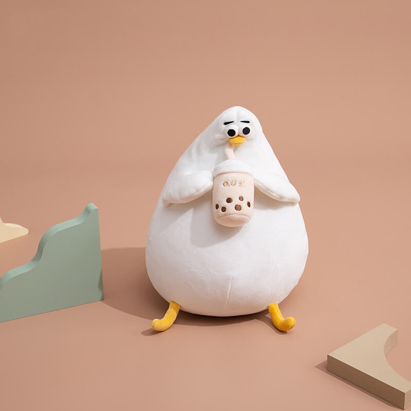 Chubby Holiday Seagull Stuffed Animal Plush Toy