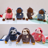 Cute Sloth Orangutan Stuffed Keychain, Animal Bag Charm