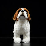 Realistic Saint Bernard Dog Stuffed Animal Plush Toy