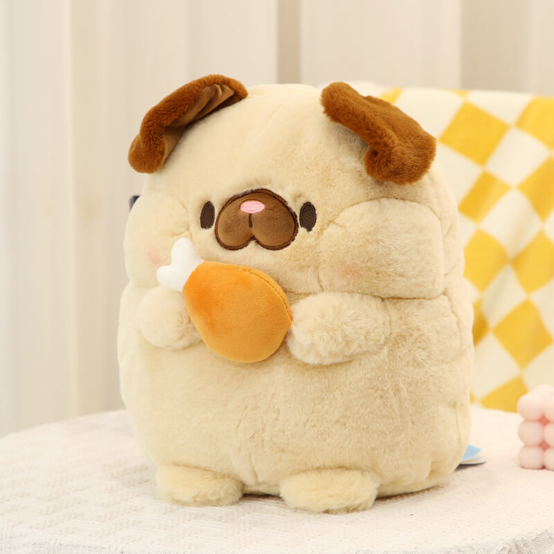 Cartoon Greedy Dog Stuffed Animal Plush Toy, Cute Plushies