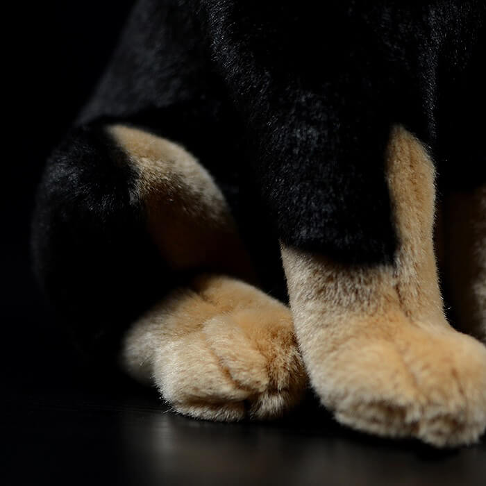 Realistic Doberman Stuffed Animal Plush Toy