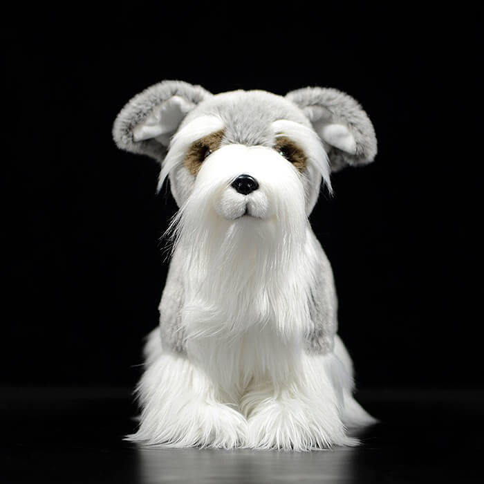 Realistic Cesky Terrier Dog Stuffed Animal Plush Toy