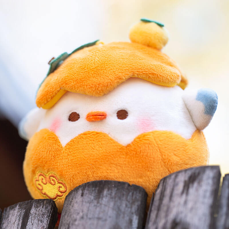 Duck Soft Plush Stuffed Animal Keychain Key Ring Bag Charm