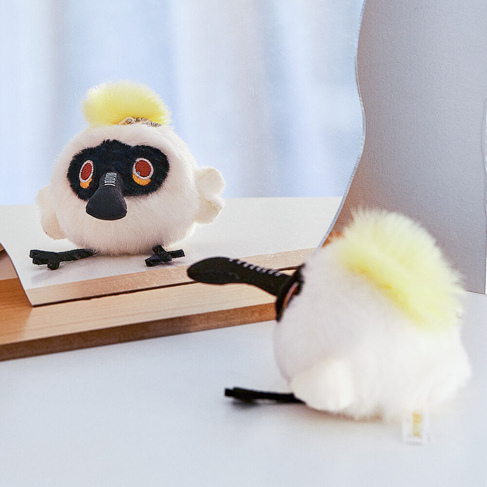 Mini Black-faced Spoonbill Stuffed Plush Bag Charm