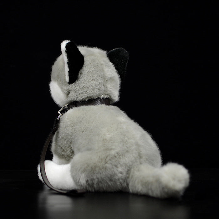 Realistic Husky Cub Dog Stuffed Animal Plush Toy