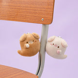 Couple Pig Ghost Bag Charm Keychain with Magnet