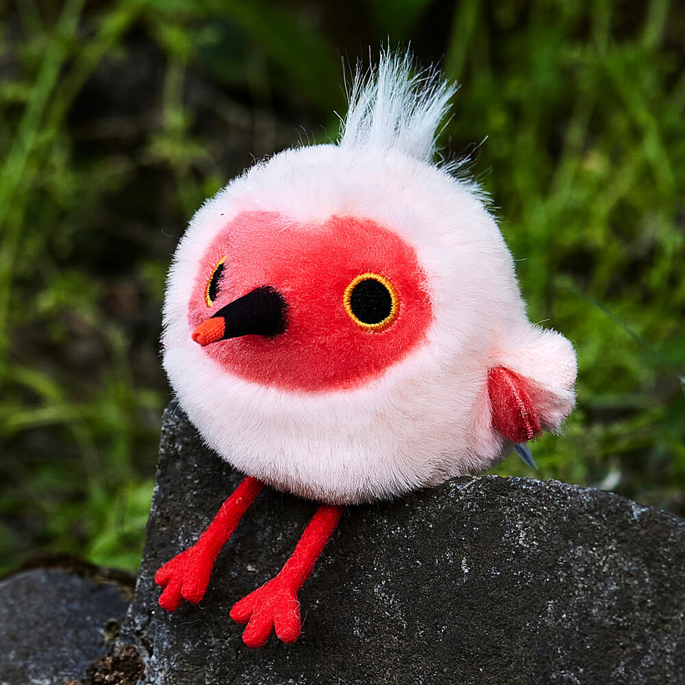 Crested ibis Plush Bag Charm, Stuffed Animal Keychain