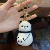 Wool Felt Panda Bag Charm