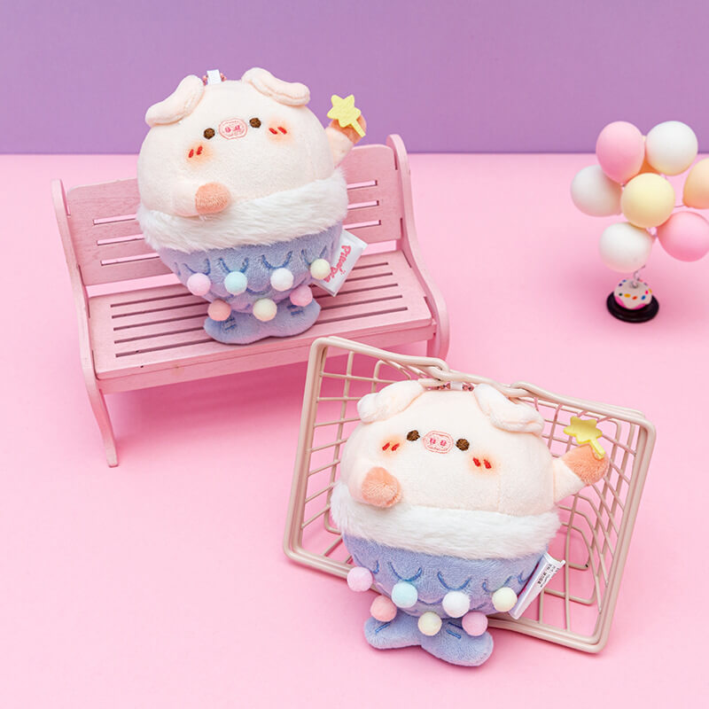 Cute Pig Mermaid Plush Doll Bag Charm