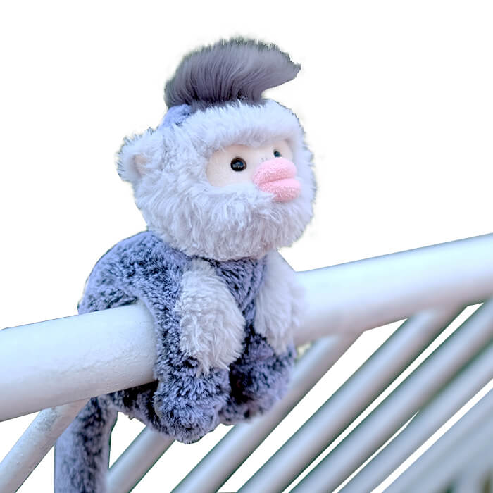 Golden Monkey Stuffed Plush Slap Bracelet