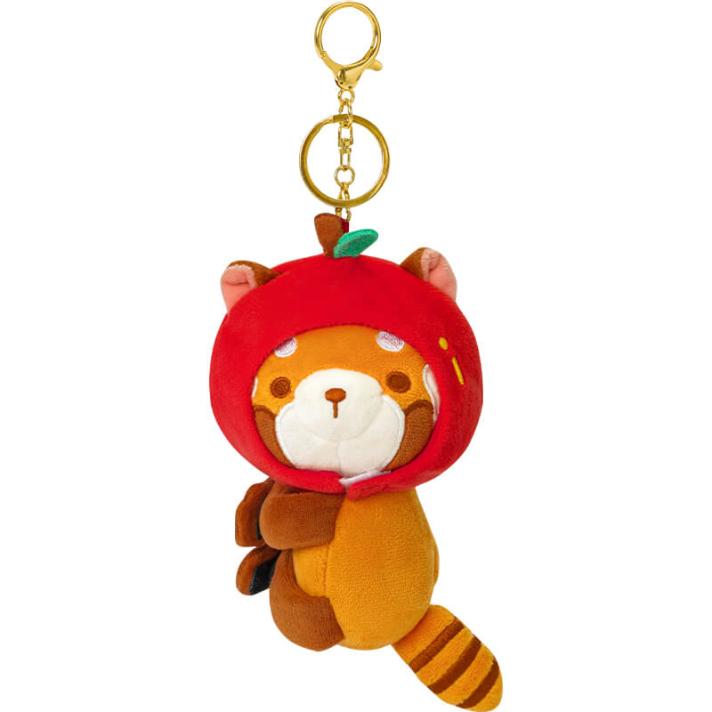 Red Panda Stuffed Plush Bag Charm, Clip on Red Panda