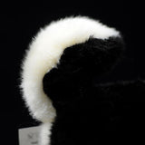 Realistic Black Husky Dog Stuffed Animal Plush Toy