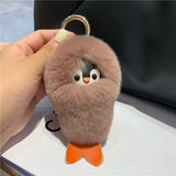 Fluffy Stuffed Penguin Bag Charm