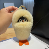 Fluffy Stuffed Penguin Bag Charm