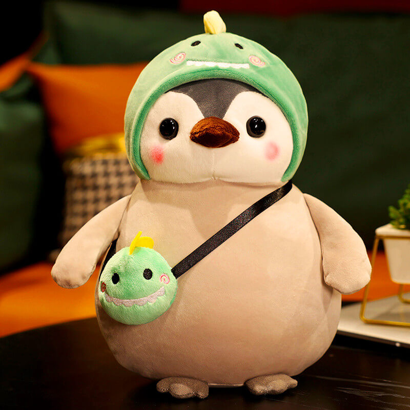 Cute Penguin Stuffed Animal in Cute Costume