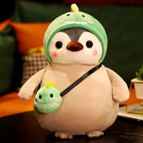 Cute Penguin Stuffed Animal in Cute Costume