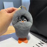 Fluffy Stuffed Penguin Bag Charm