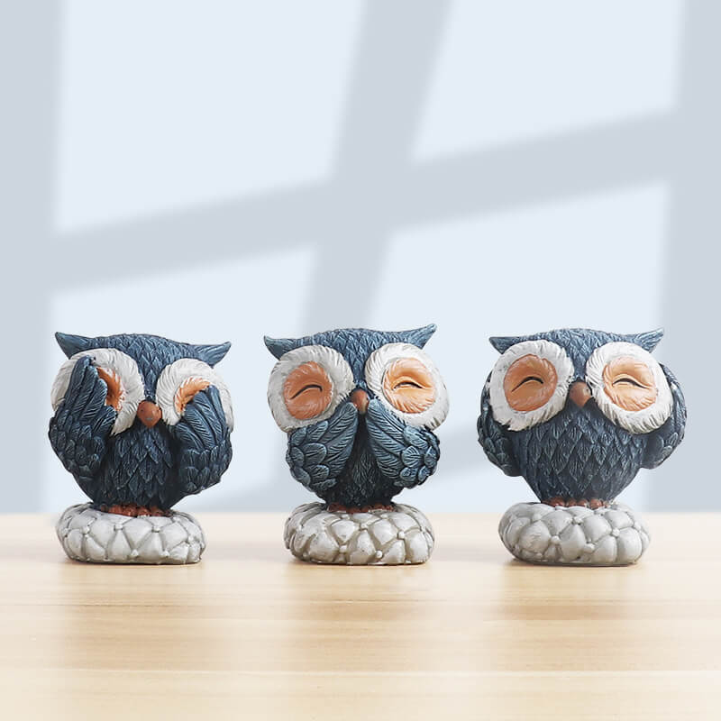 Resin Owl Figurines