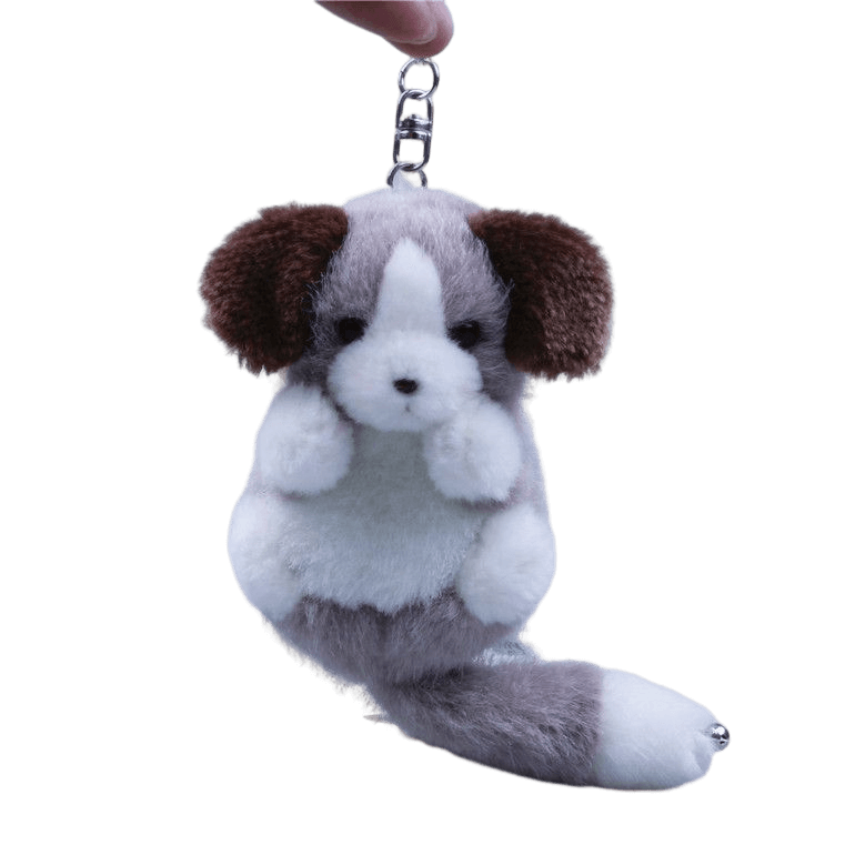 Plush Dog Bag Charm, Stuffed Animal Keychain