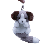 Plush Dog Bag Charm, Stuffed Animal Keychain