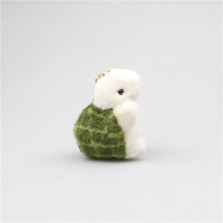 Turtle Cub Plush Bag Charm, Stuffed Animal Keychain
