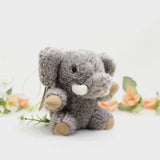 Plush Elephant Bag Charm, Stuffed Animal Keychain