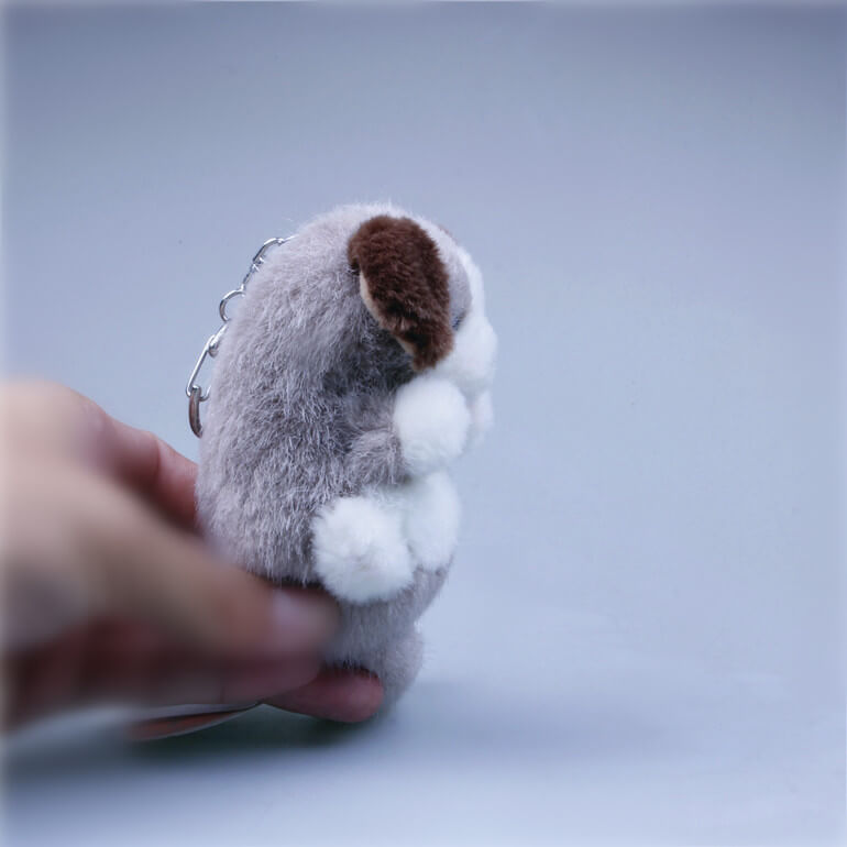 Plush Dog Bag Charm, Stuffed Animal Keychain