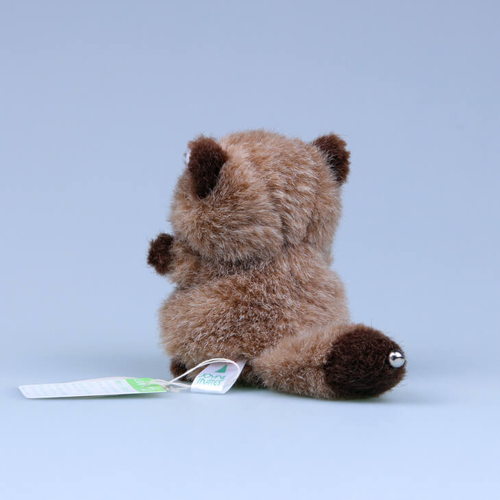 Cute Raccoon Plush Bag Charm, Stuffed Animal Keychain