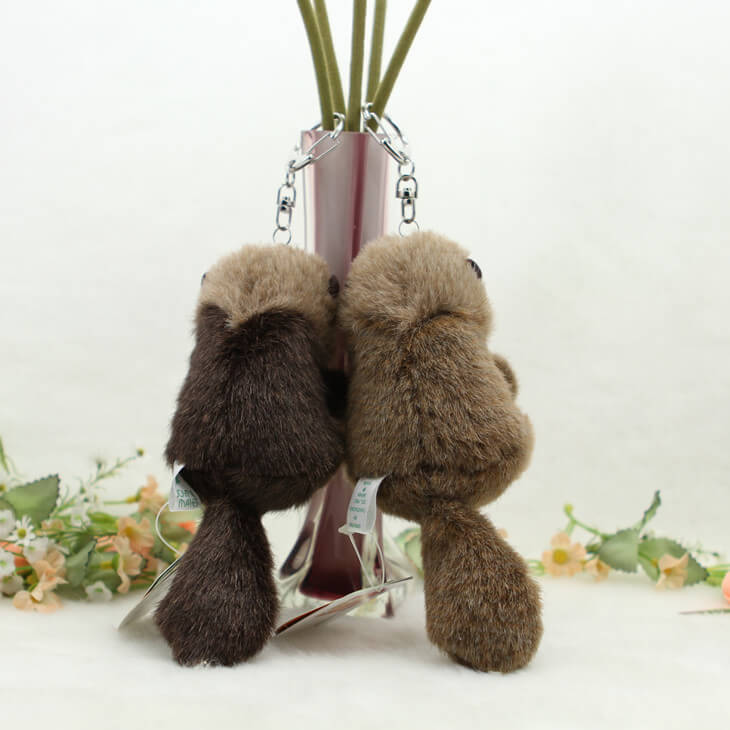 Sea Otter Cub Plush Bag Charm Stuffed Animal Keychain