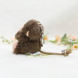 Plush Monkey Bag Charm, Stuffed Animal Keychain