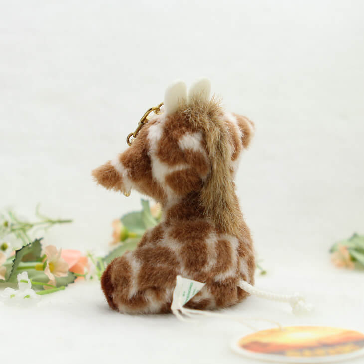 Plush Giraffe Bag Charm, Stuffed Animal Keychain
