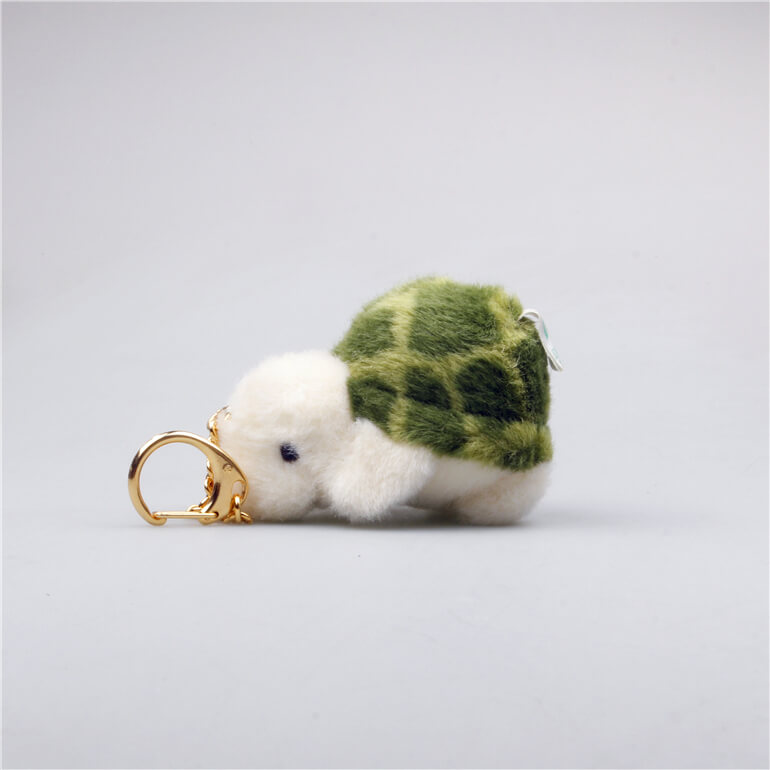 Turtle Cub Plush Bag Charm, Stuffed Animal Keychain