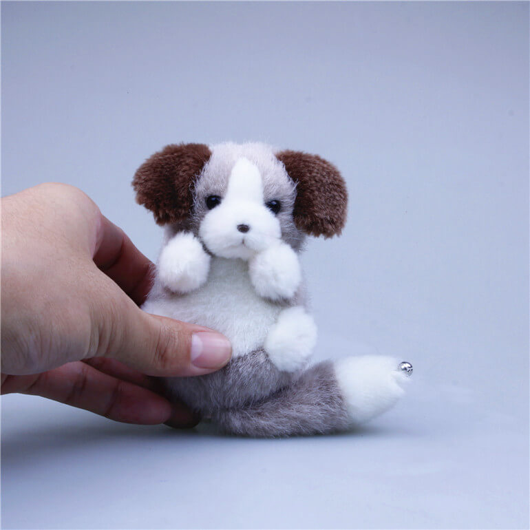 Plush Dog Bag Charm, Stuffed Animal Keychain