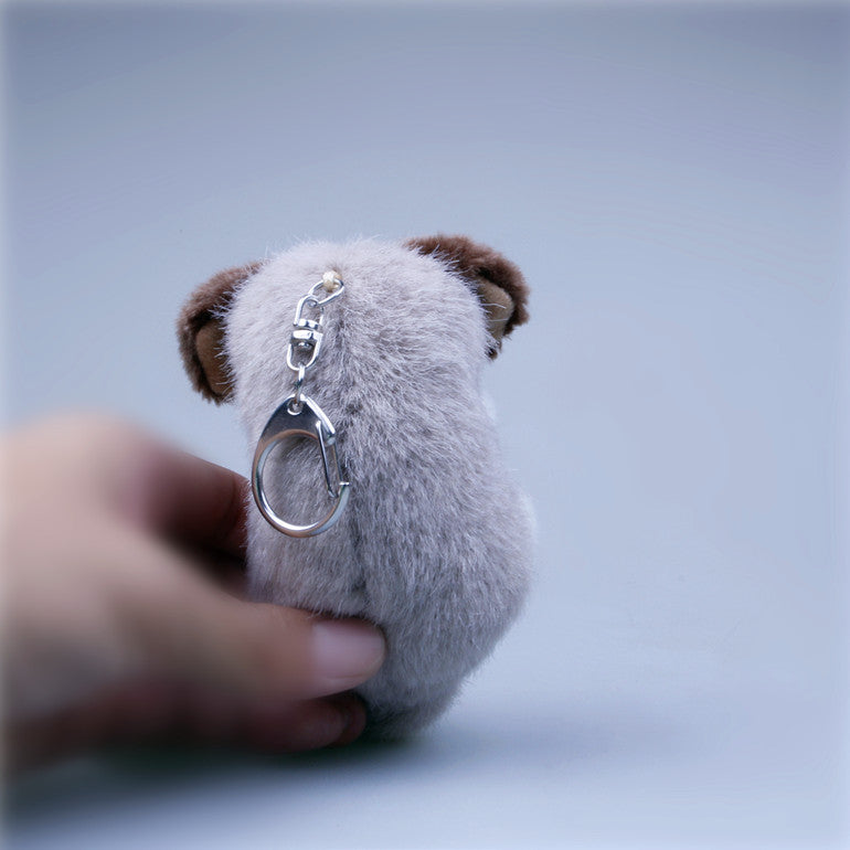 Plush Dog Bag Charm, Stuffed Animal Keychain