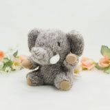 Plush Elephant Bag Charm, Stuffed Animal Keychain