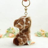 Plush Giraffe Bag Charm, Stuffed Animal Keychain