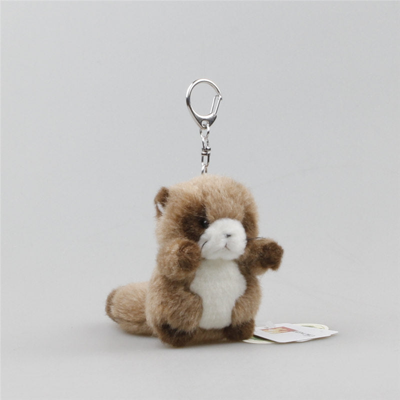 Cute Raccoon Plush Bag Charm, Stuffed Animal Keychain