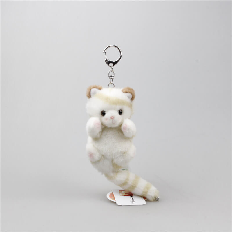 Cute Plush Cat Bag Charm, Stuffed Animal Keychain