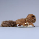 Plush Flying Squirrel Bag Charm, Stuffed Animal Keychain