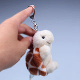 Turtle Cub Plush Bag Charm, Stuffed Animal Keychain