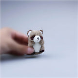 Cute Raccoon Plush Bag Charm, Stuffed Animal Keychain