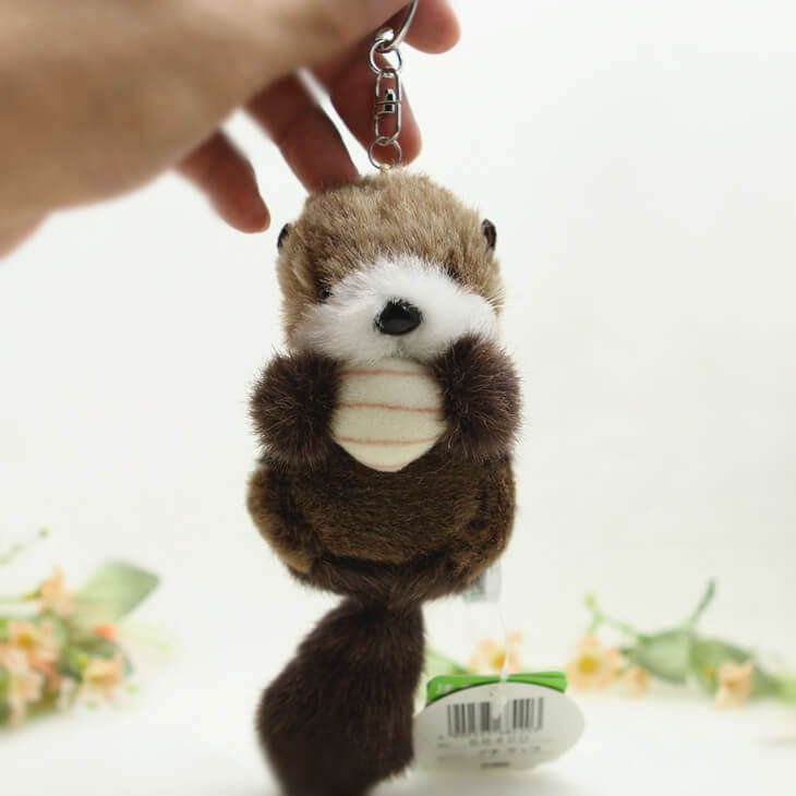 Sea Otter Cub Plush Bag Charm Stuffed Animal Keychain