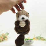 Sea Otter Cub Plush Bag Charm Stuffed Animal Keychain