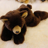 Realistic Lazy Brown Bear Cub Stuffed Animal Plush Toy