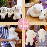 Cute Shoulder Polar Bear Plush Toy