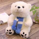 Scarf Baby Polar Bear Plush Doll Stuffed Cotton Animal Toys